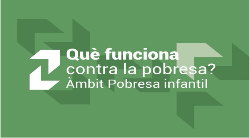 Presentació de revisió sobre les polítiques actives d’ocupació eficaces contra la pobresa infanti